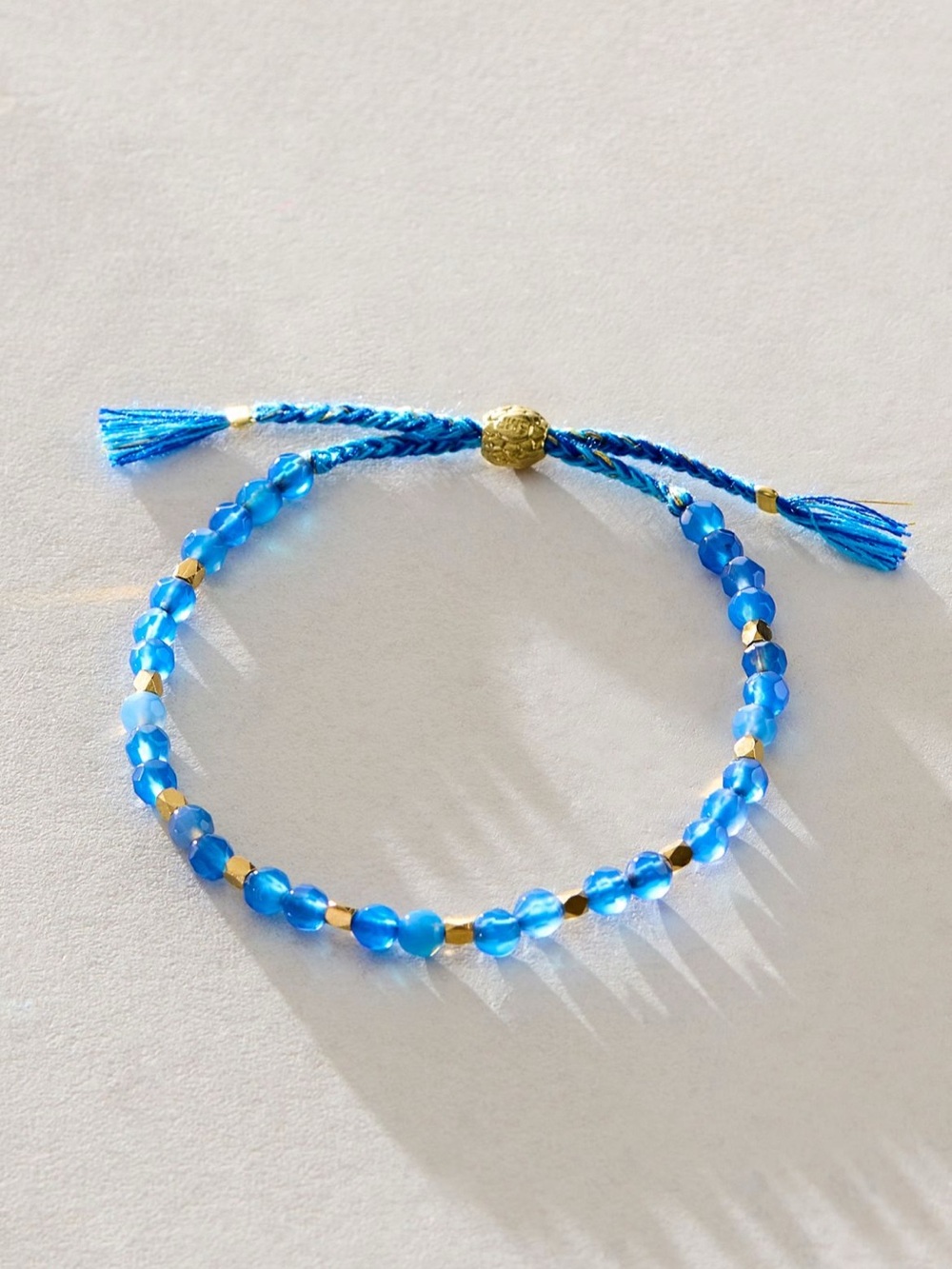 New Free people  Beaded Adjustable Bracelet with Gold Accents original price $68